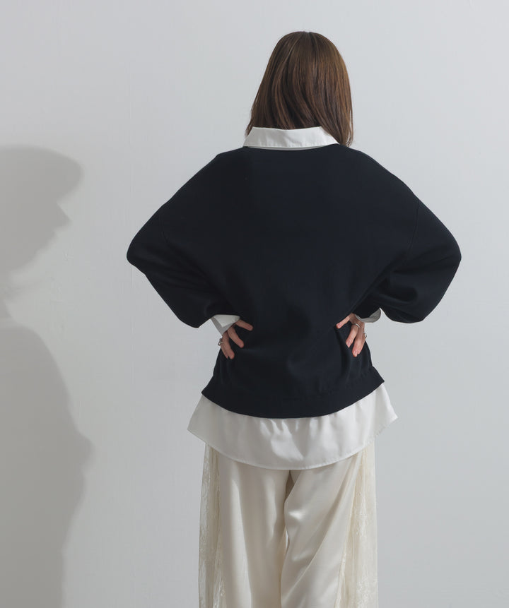 シャツドッキングニットプルオーバー