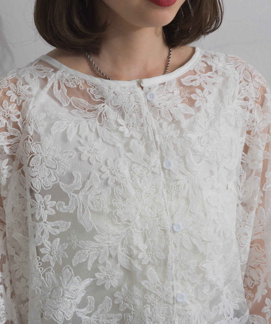 2WAYフラワーチュールトップス