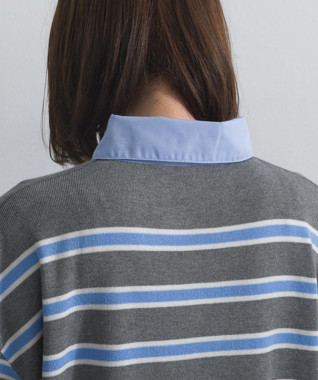 シャツドッキングニットプルオーバー