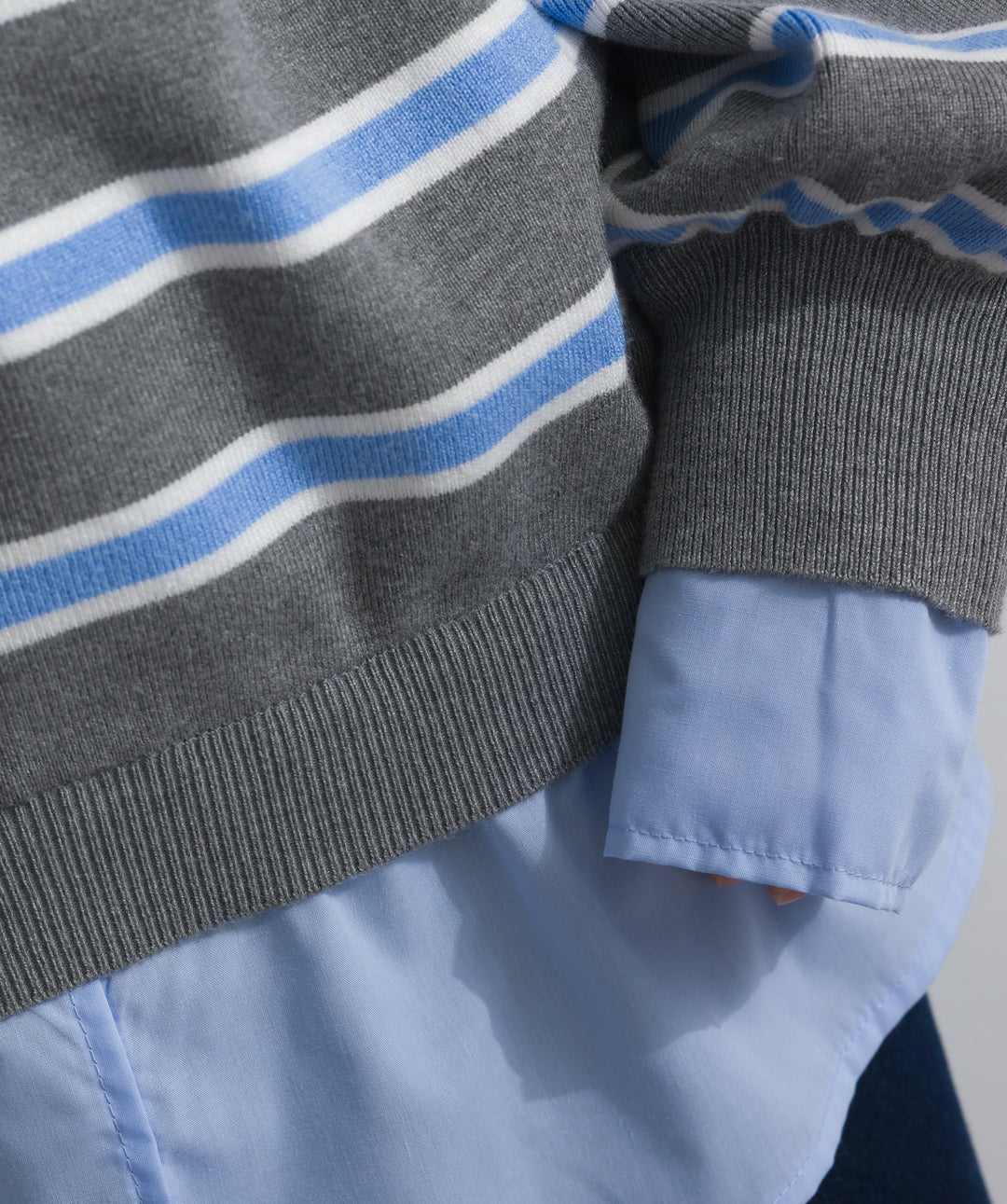 シャツドッキングニットプルオーバー