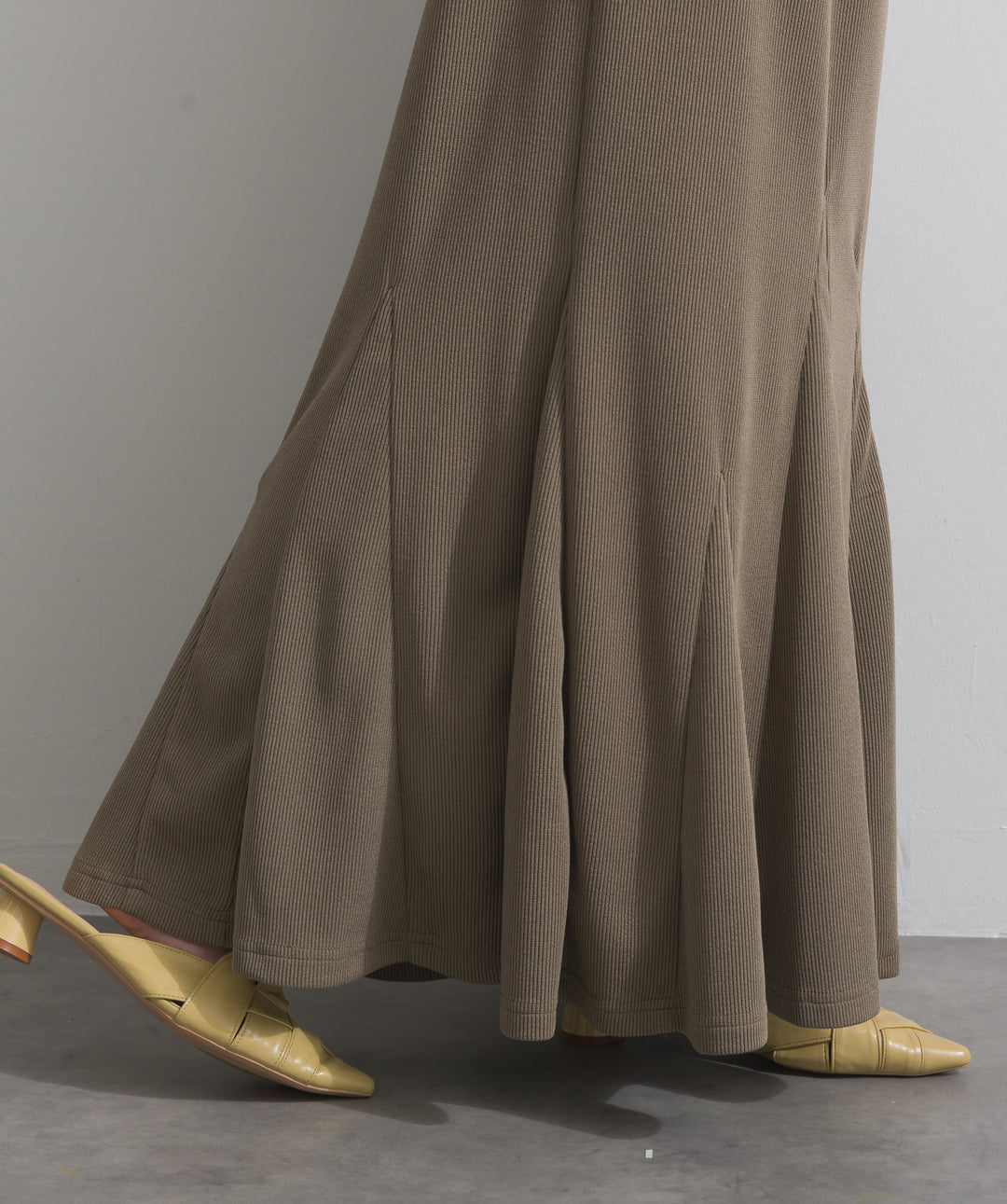 リブマーメイドスカート