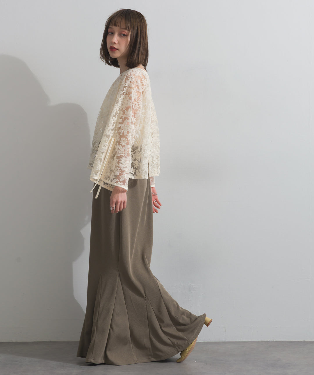 2WAYフラワーチュールトップス