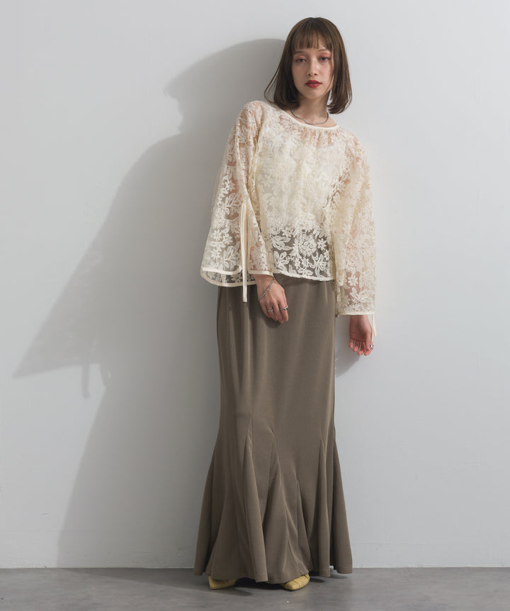 リブマーメイドスカート