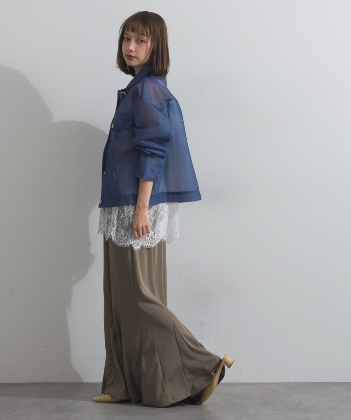 シアーデニムライクジャケット