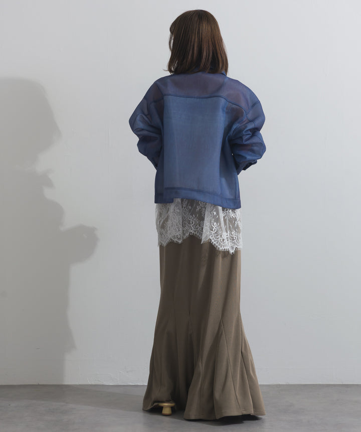 リブマーメイドスカート