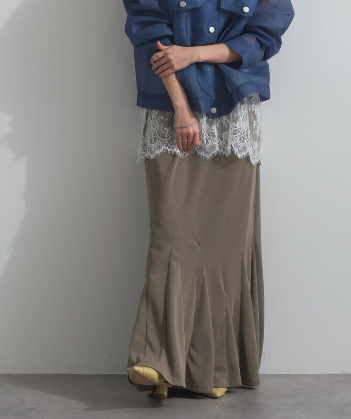 リブマーメイドスカート