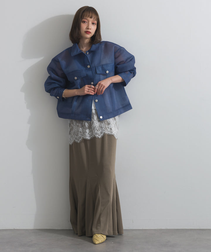 リブマーメイドスカート