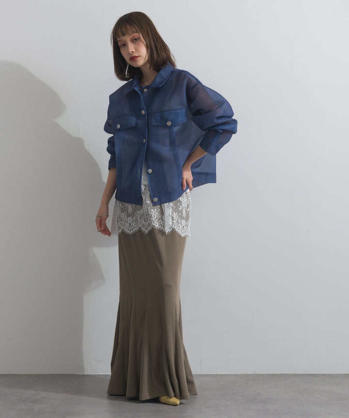 リブマーメイドスカート