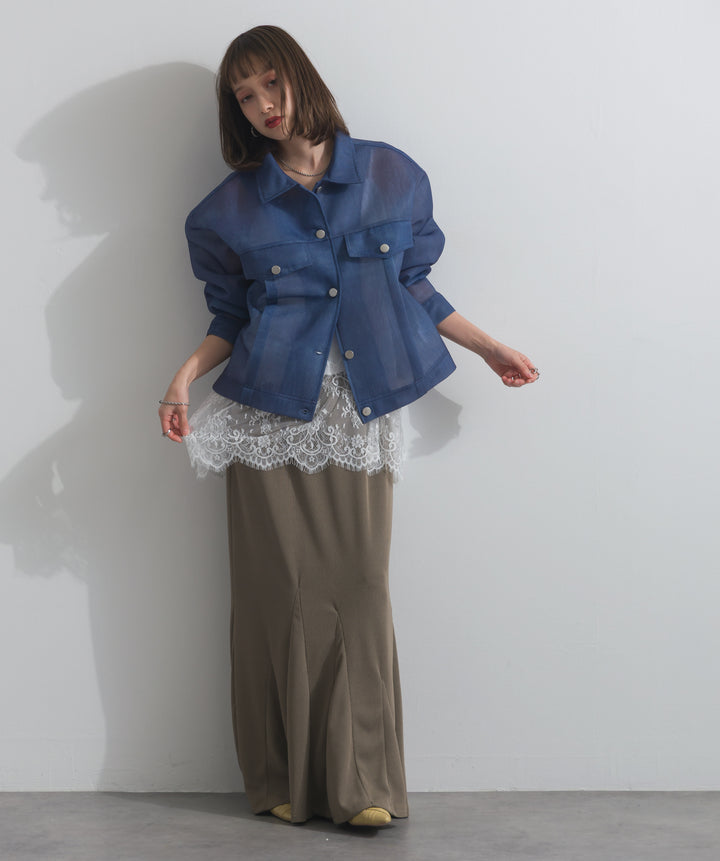 リブマーメイドスカート