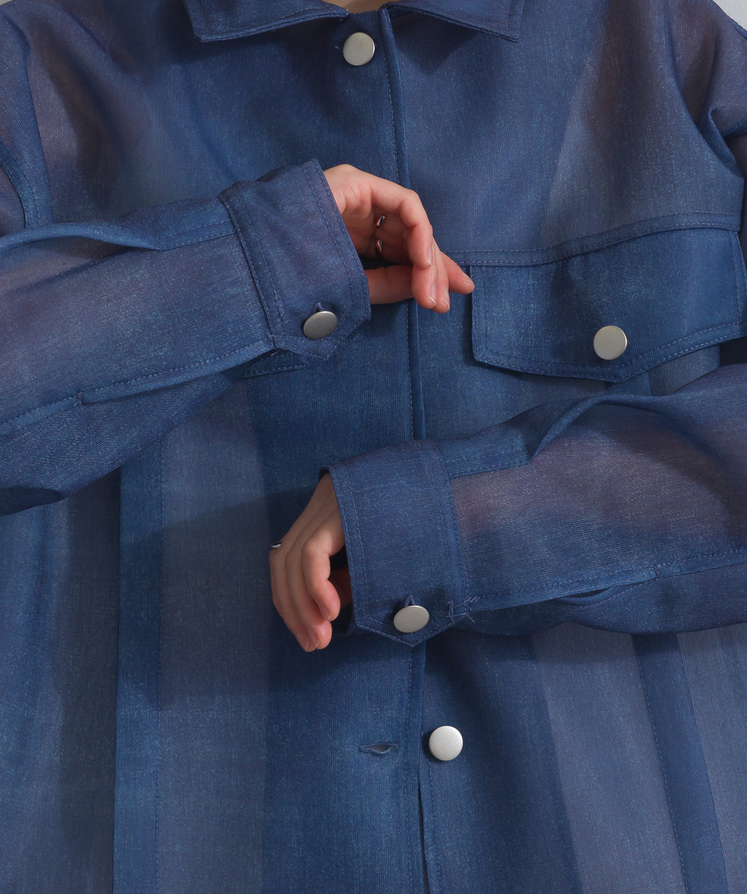 シアーデニムライクジャケット