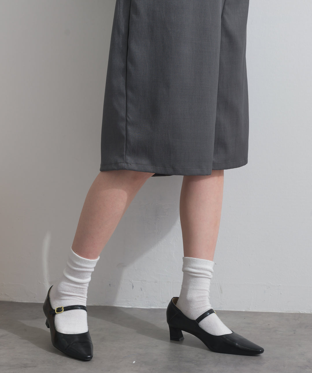 タックワイドハーフパンツ