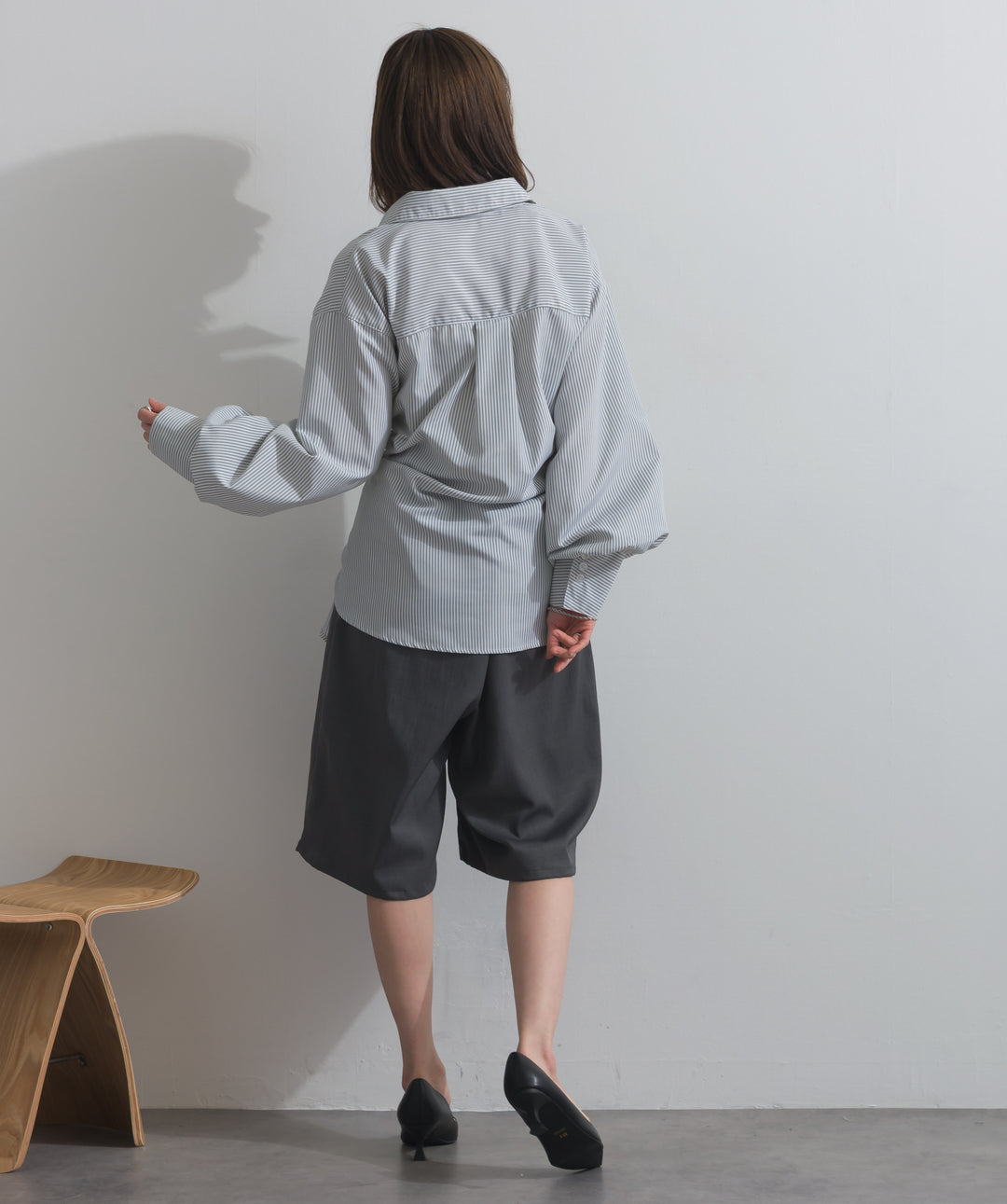 タックワイドハーフパンツ