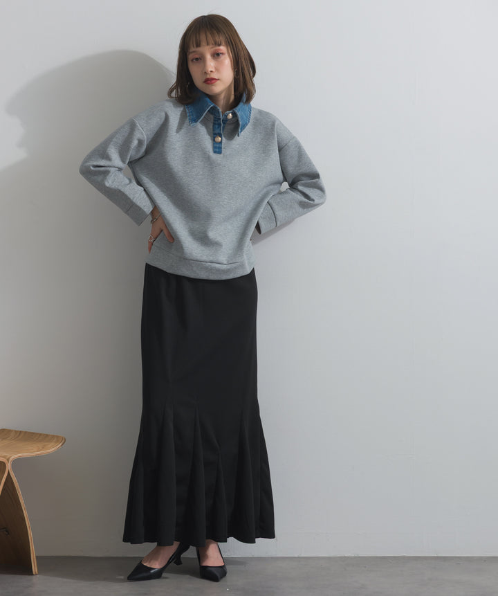 リブマーメイドスカート