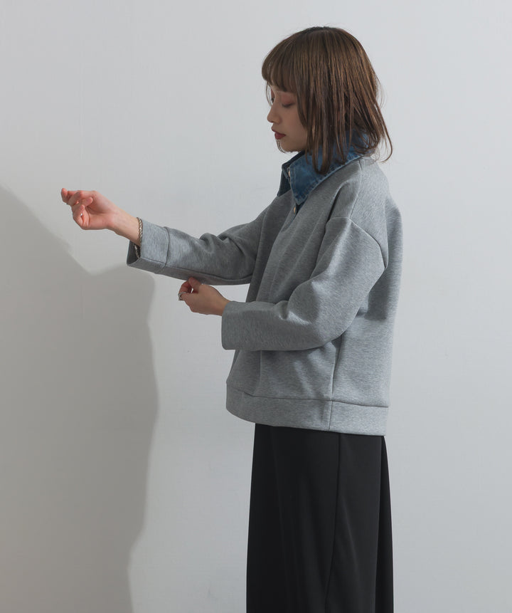 デニムドッキングポンチプルオーバー