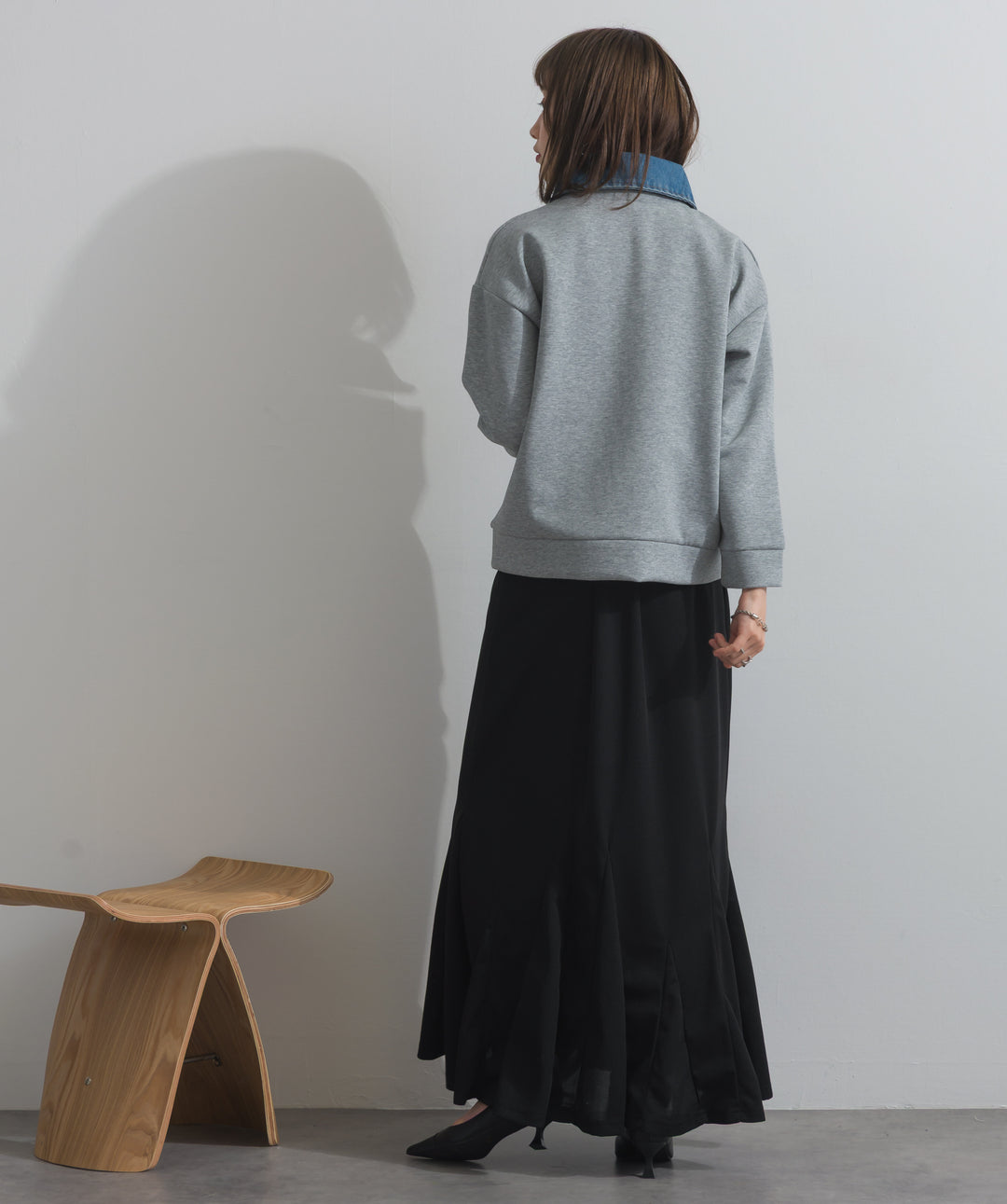 リブマーメイドスカート