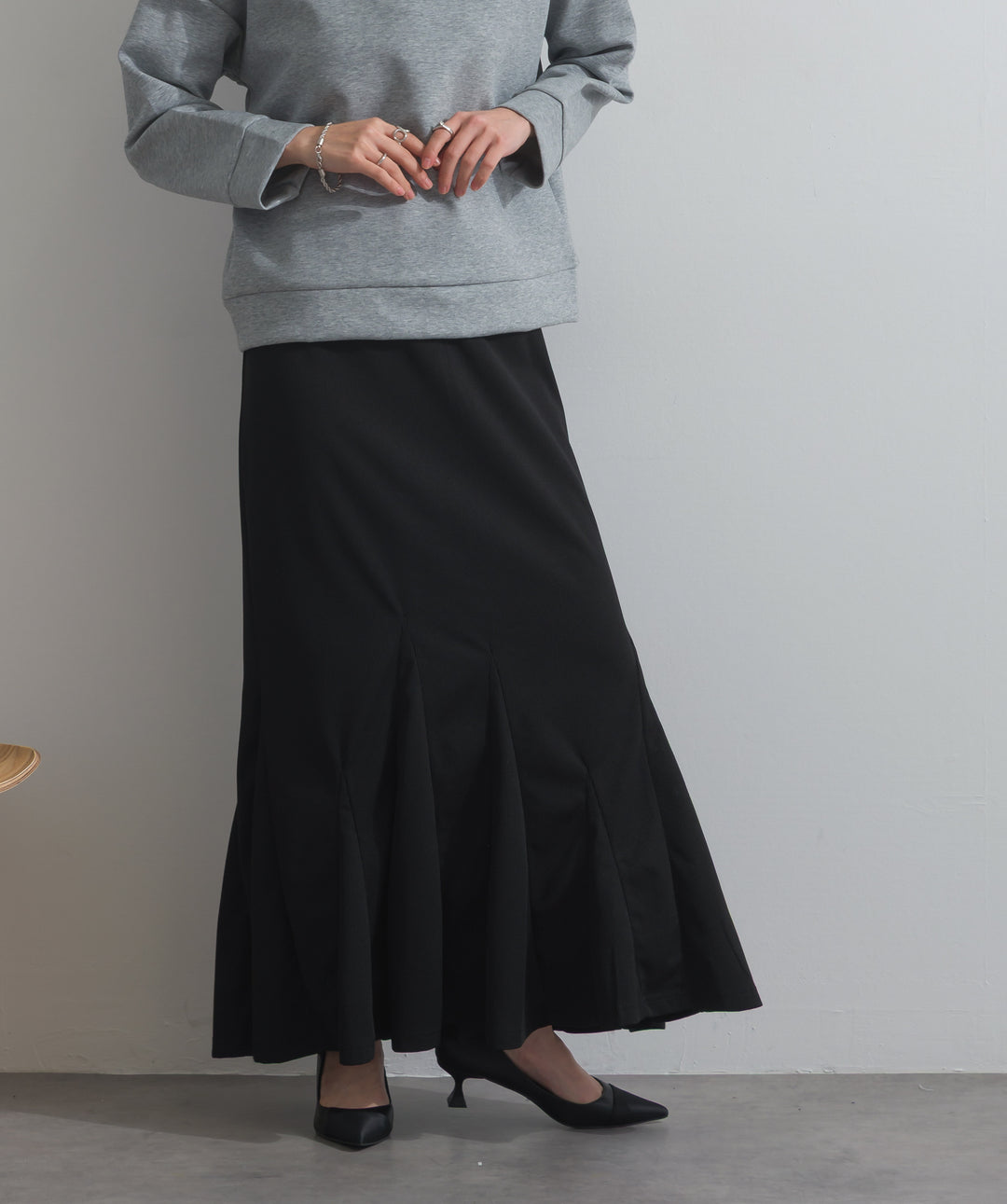 リブマーメイドスカート