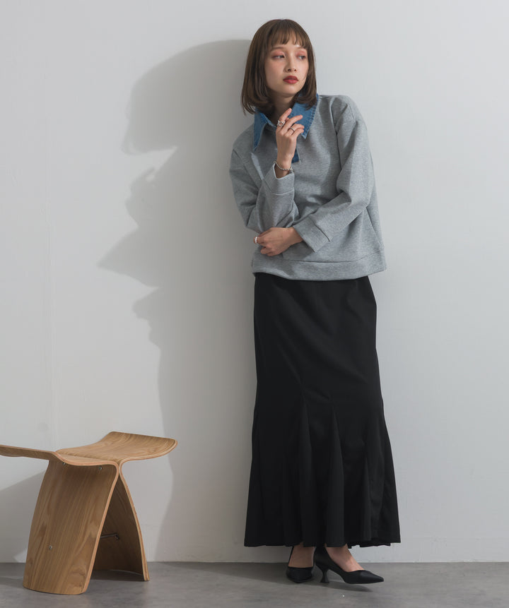 リブマーメイドスカート