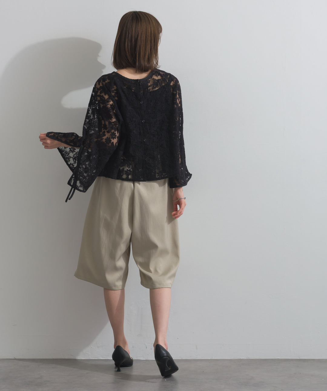 2WAYフラワーチュールトップス