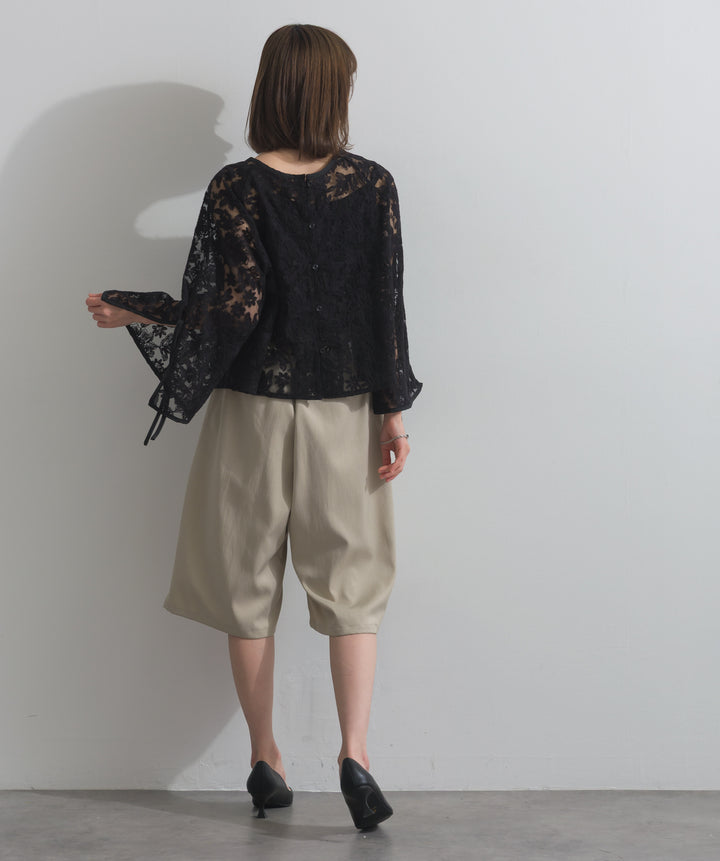 2WAYフラワーチュールトップス
