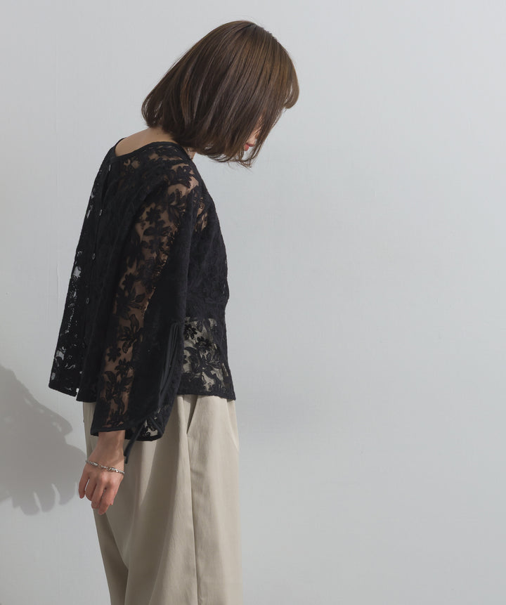 2WAYフラワーチュールトップス