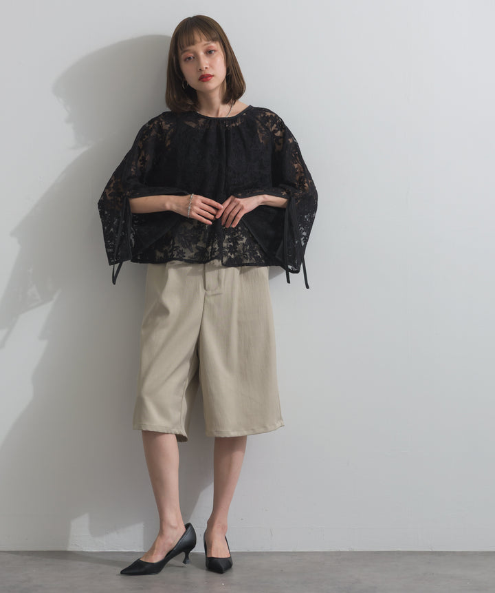 2WAYフラワーチュールトップス