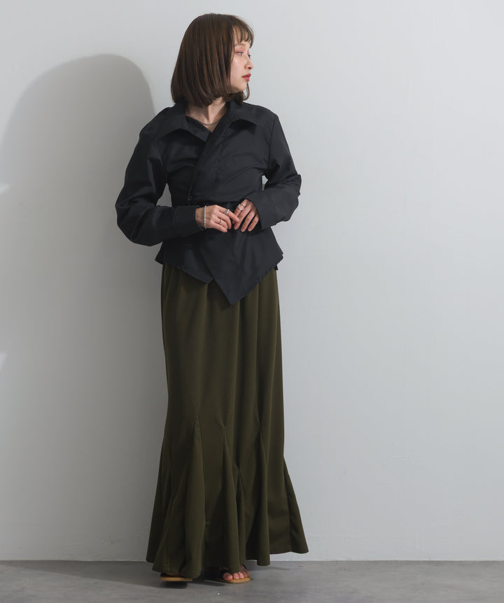 リブマーメイドスカート