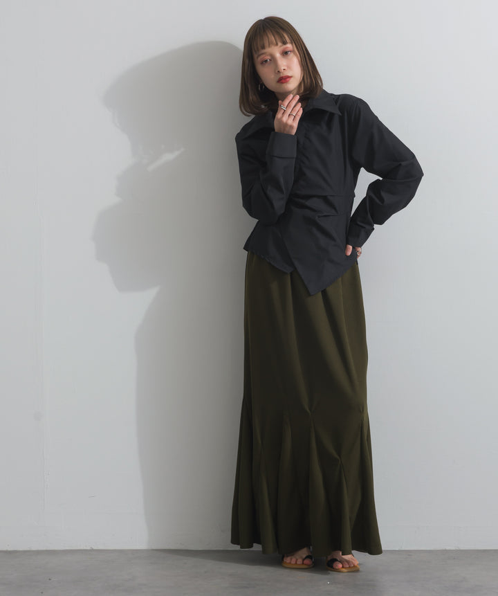 リブマーメイドスカート