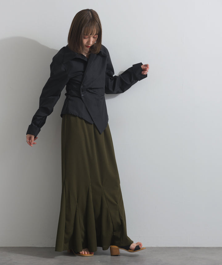 リブマーメイドスカート