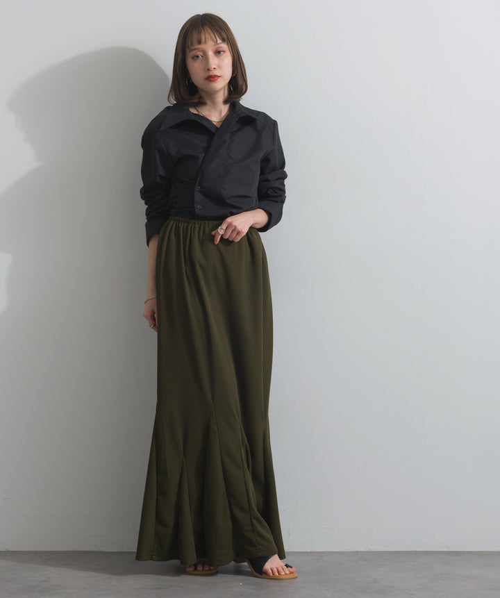 リブマーメイドスカート