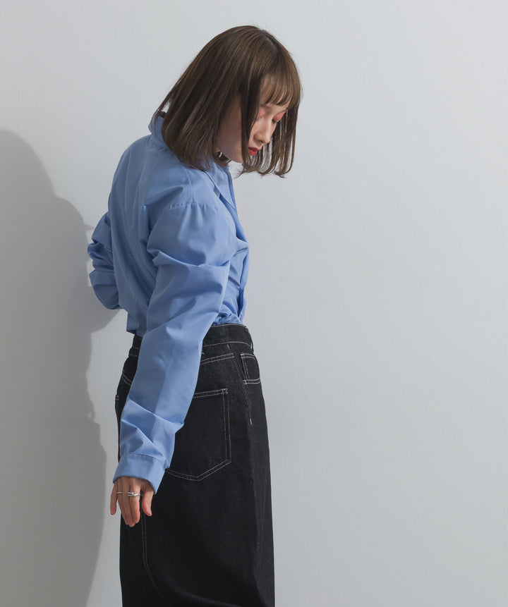 ブロードウエストタッククロスシャツ