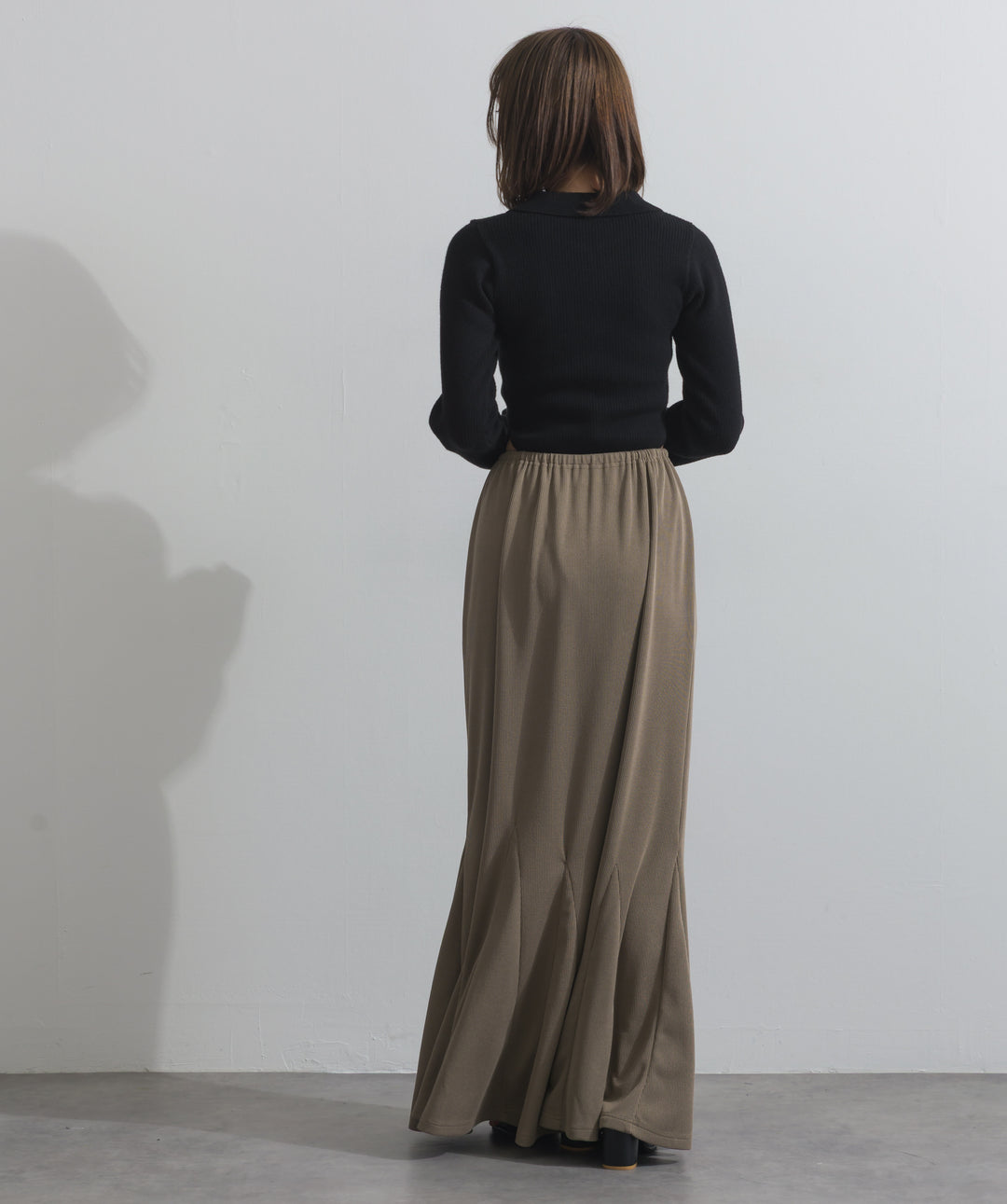 リブマーメイドスカート