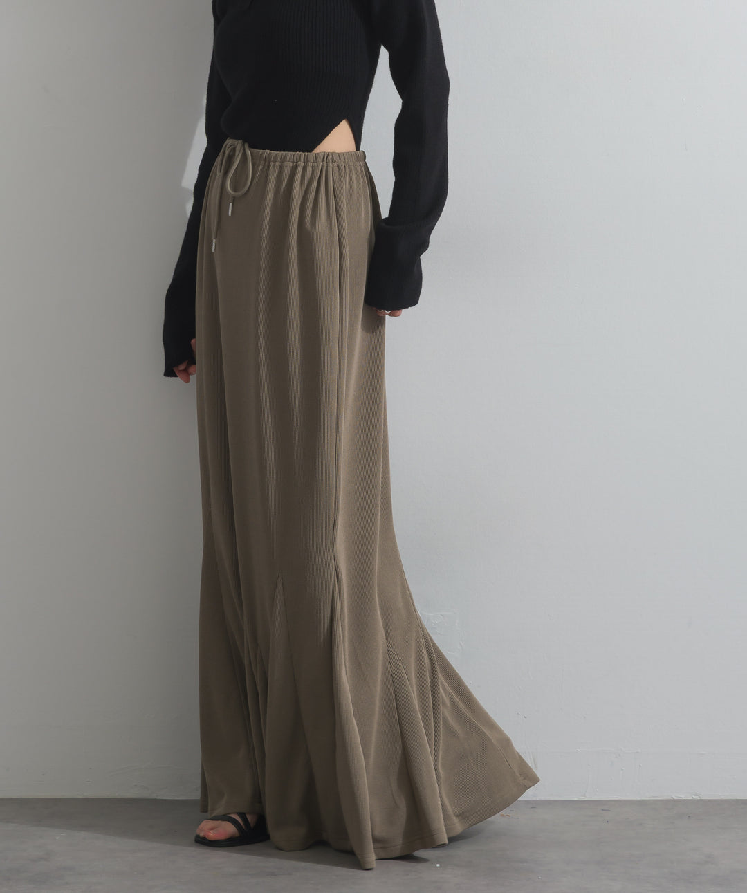 リブマーメイドスカート