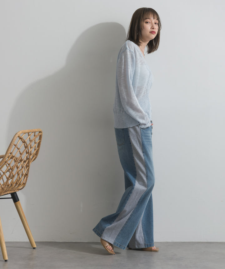 サイドスウェットドッキングデニム