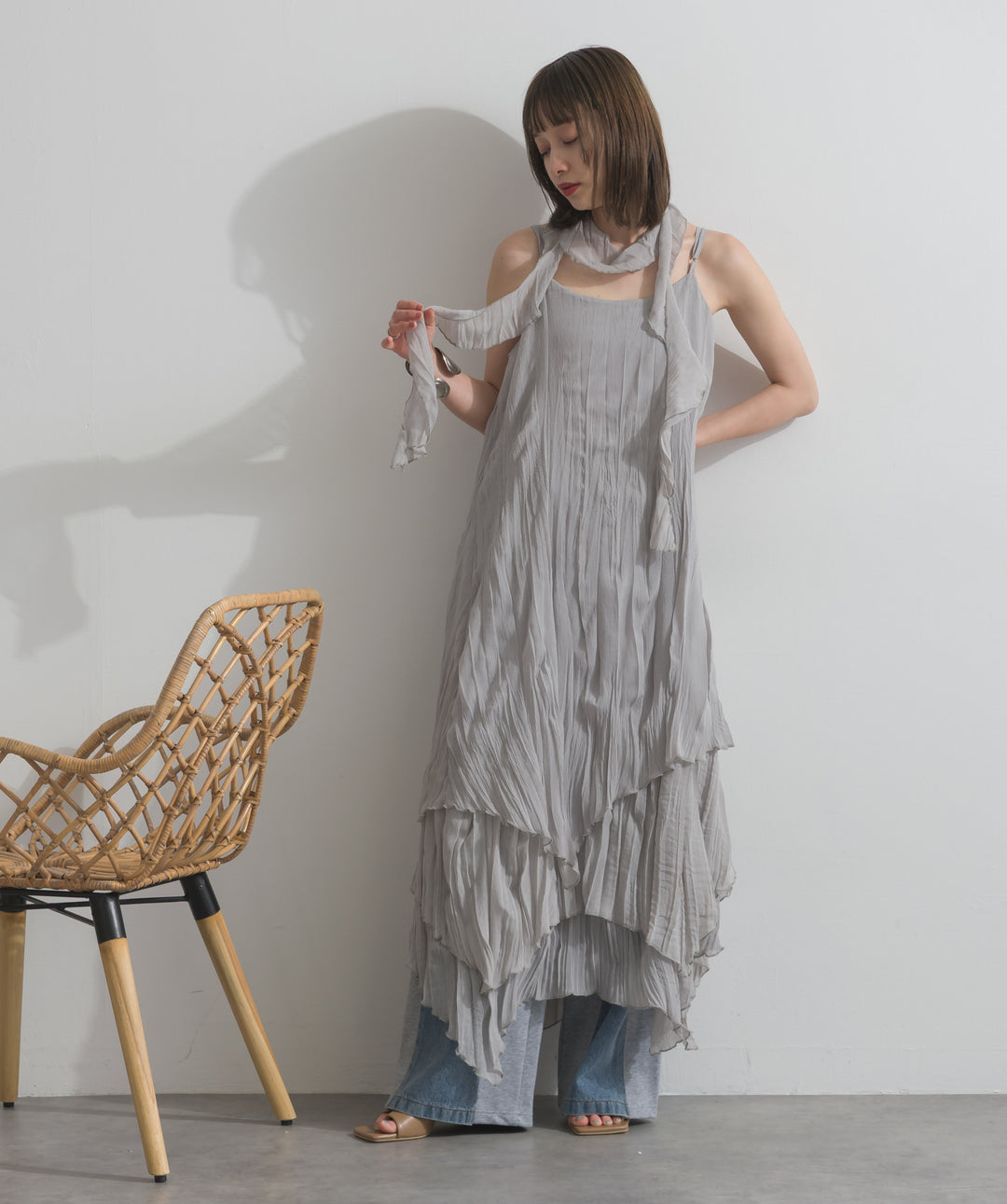 サイドスウェットドッキングデニム