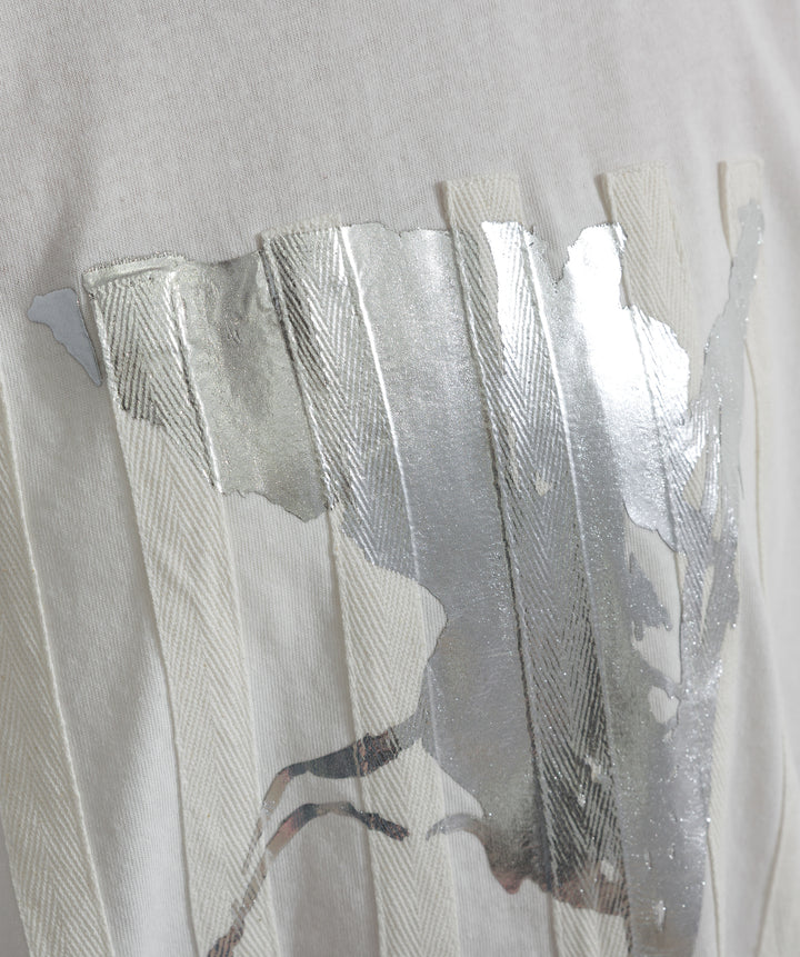 ニュアンス箔プリントTシャツ