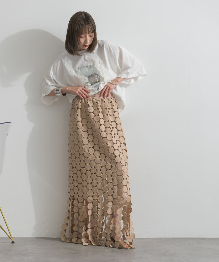 ニュアンス箔プリントTシャツ