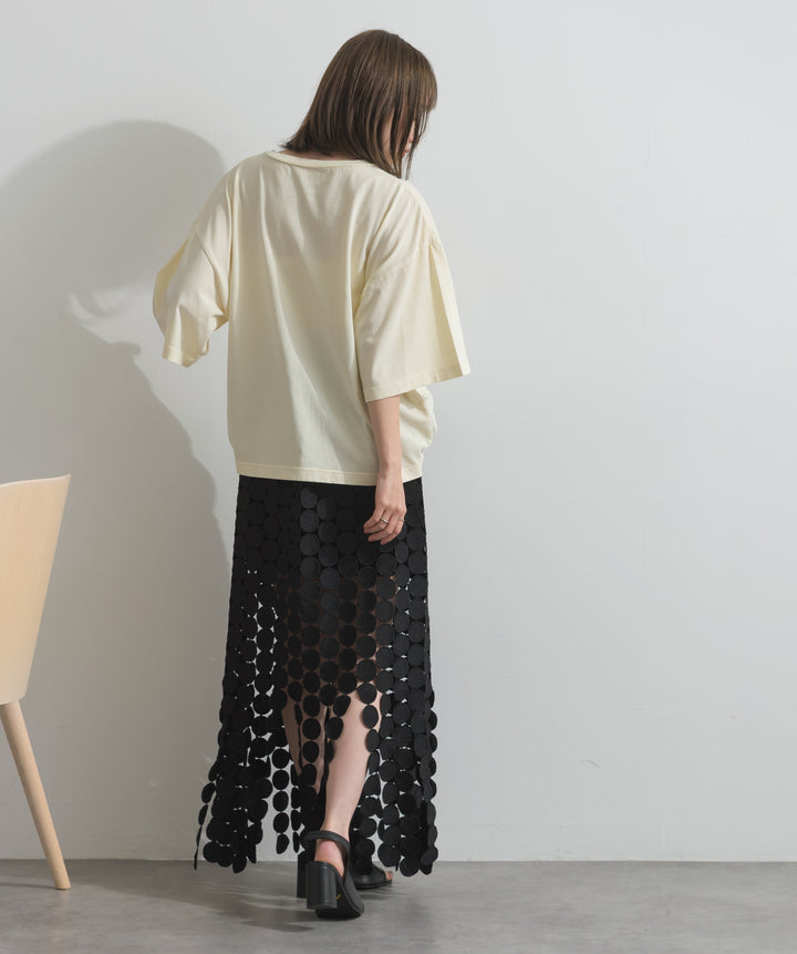 ピグメントロゴプリントTシャツ