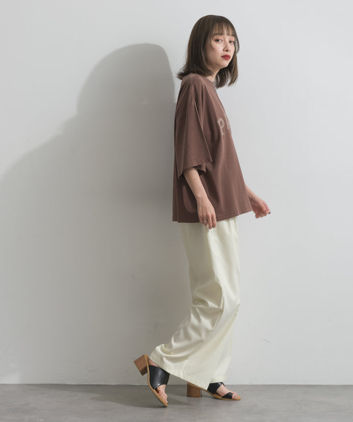ピグメントロゴプリントTシャツ