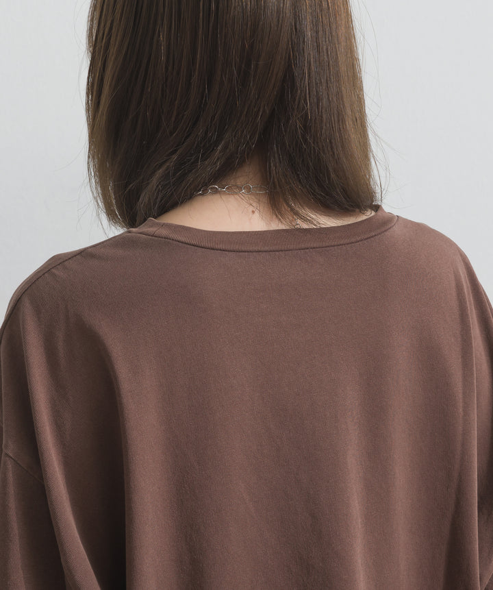 ピグメントロゴプリントTシャツ