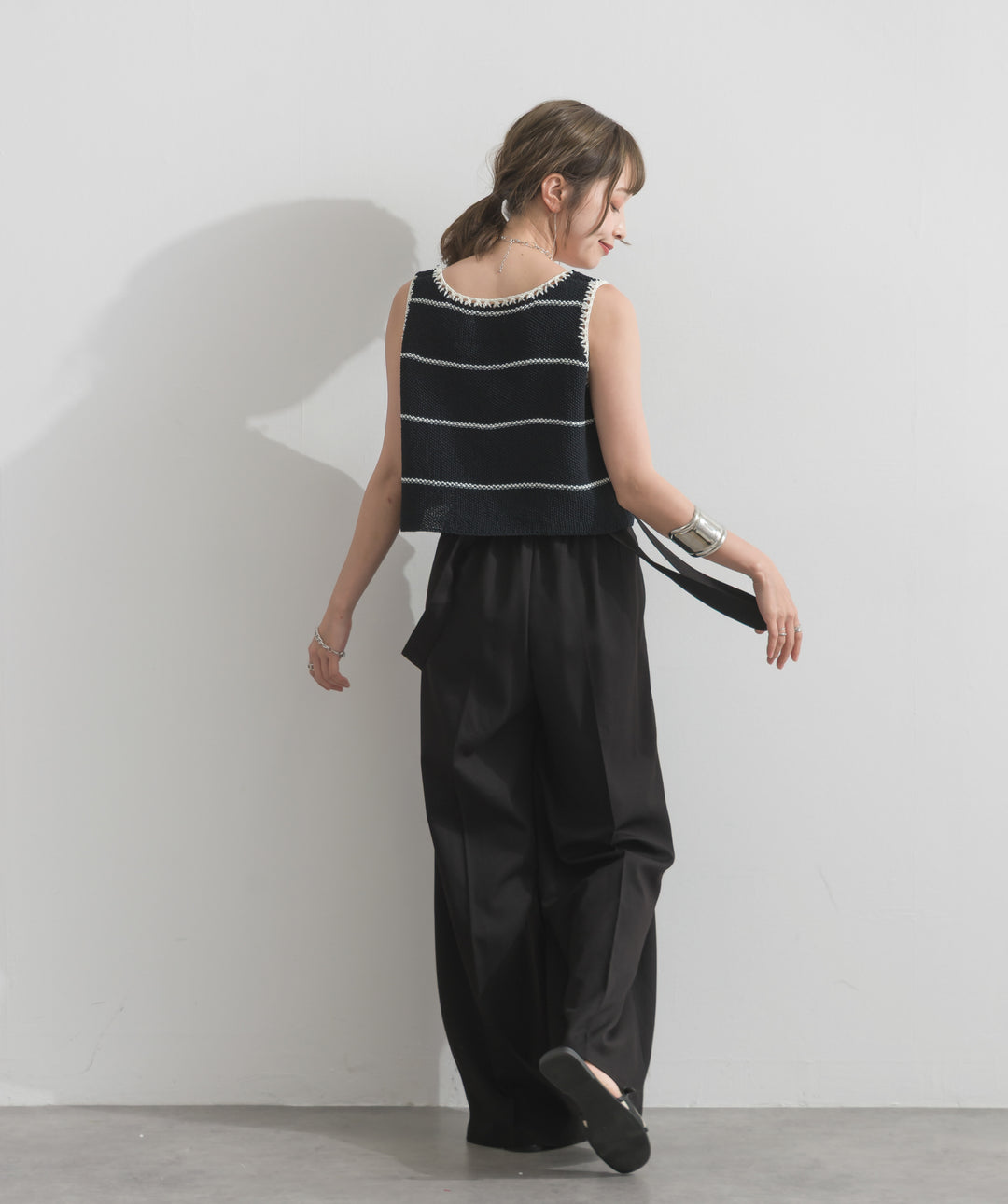 2WAYラップデザインサロペットパンツ
