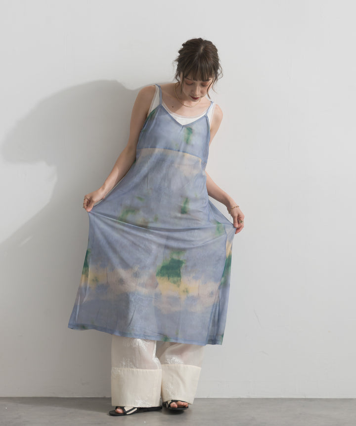 タイダイ柄キャミワンピース