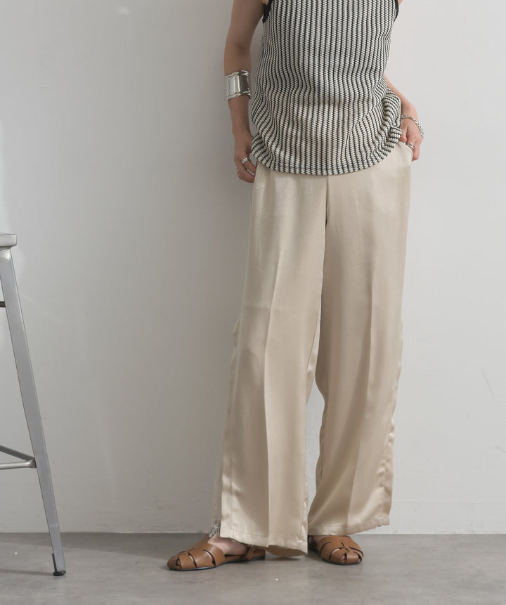 レースレイヤードパンツ