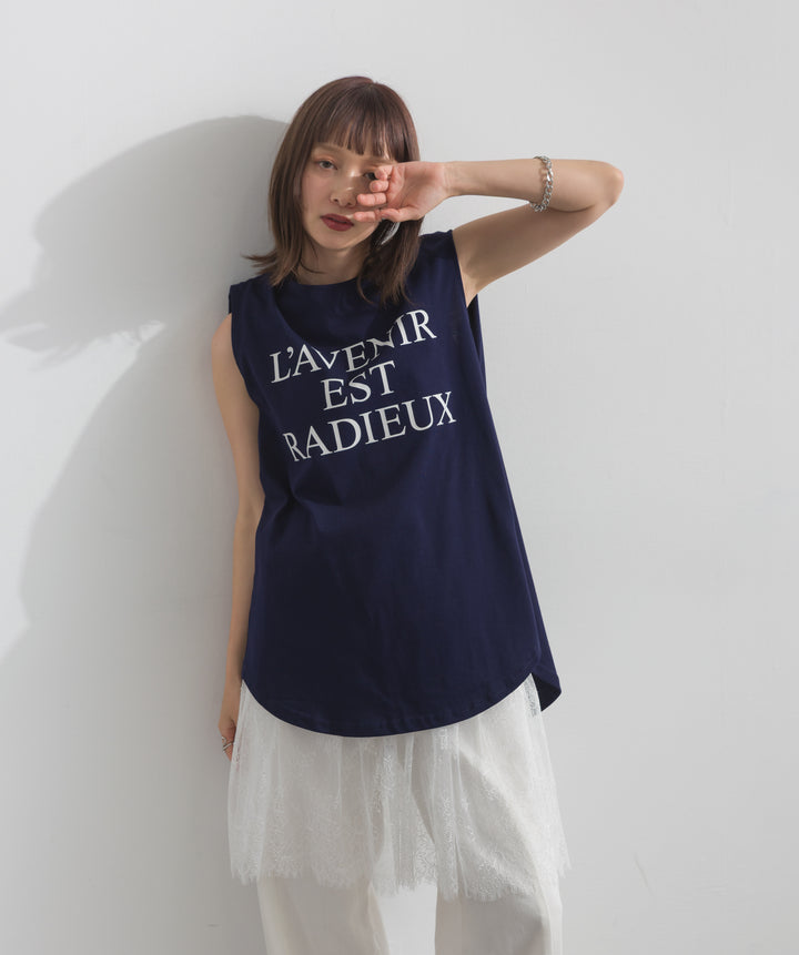 ロゴフレンチスリーブプルオーバー