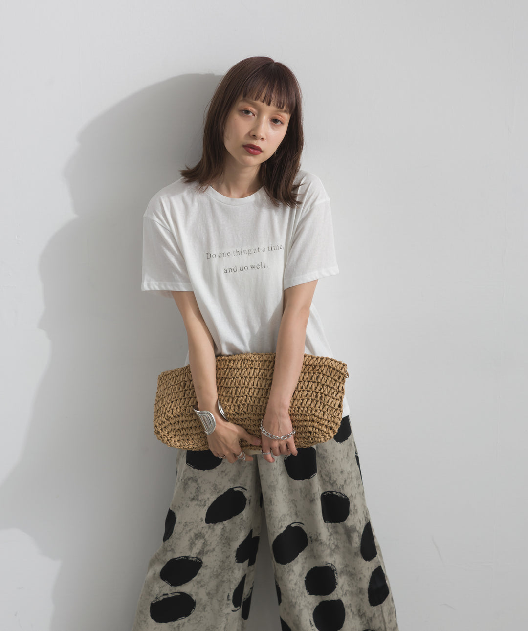 ロゴクルーネックTシャツ