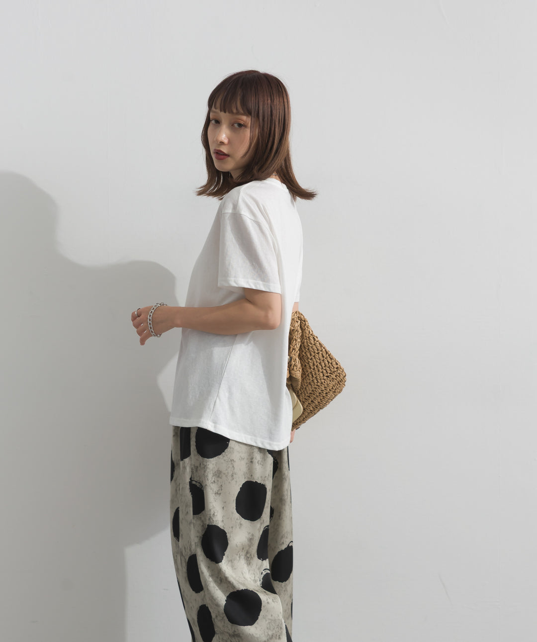 ロゴクルーネックTシャツ