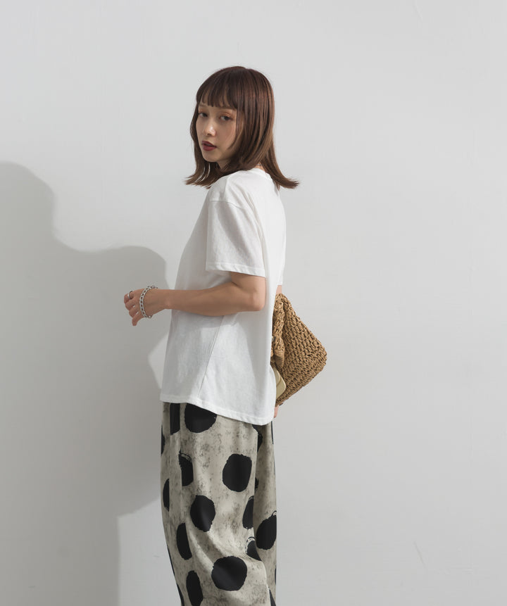 ロゴクルーネックTシャツ