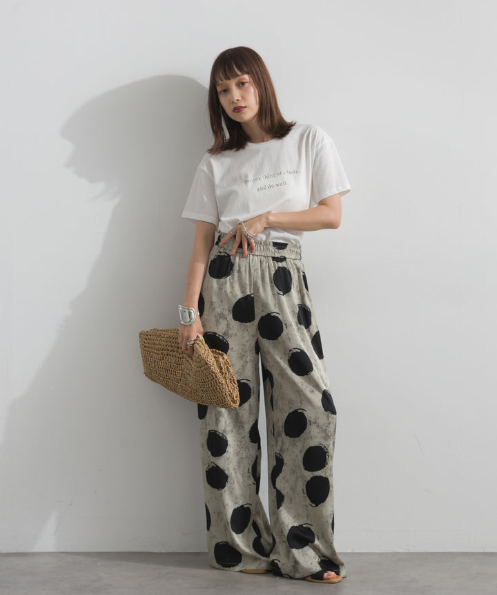 ロゴクルーネックTシャツ