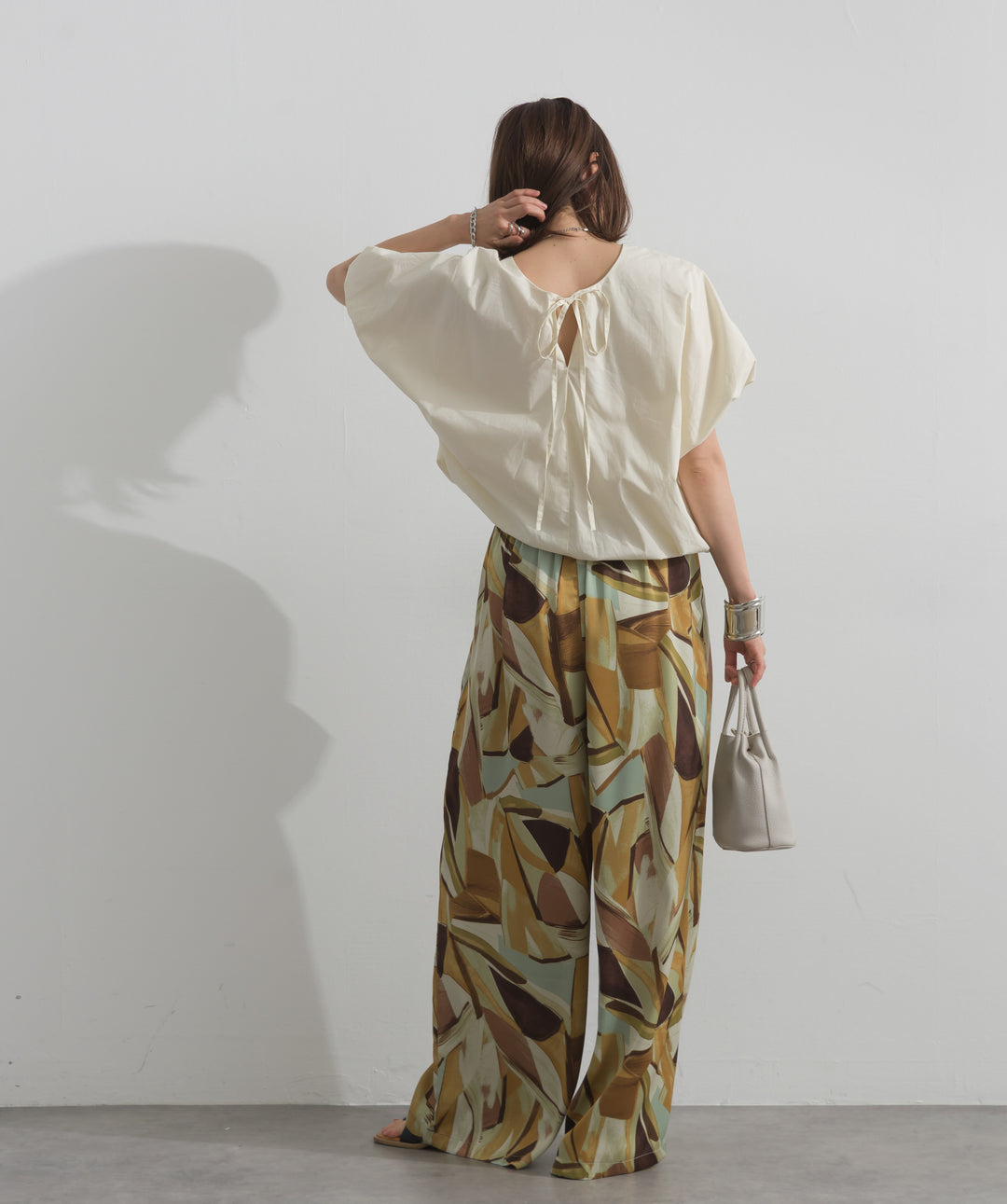 ニュアンスアートワイドパンツ