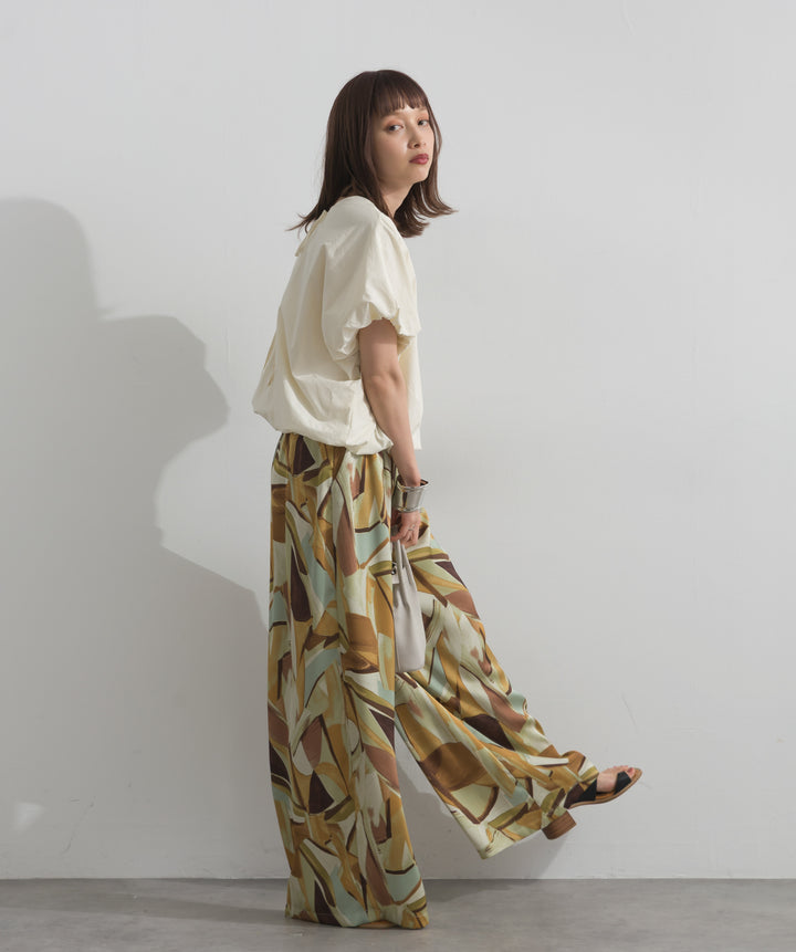 ニュアンスアートワイドパンツ
