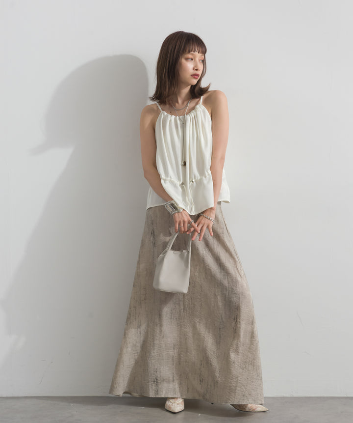 ニュアンスプリントロングスカート